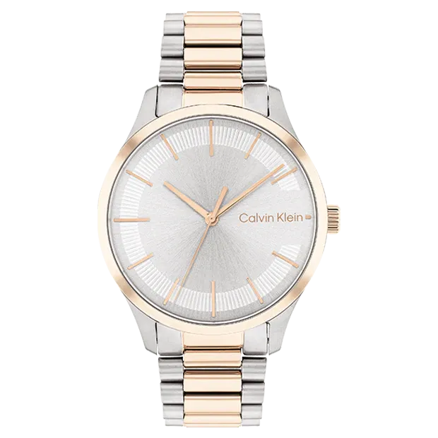 Calvin Klein - Montre Unisexe Iconic Bicolore