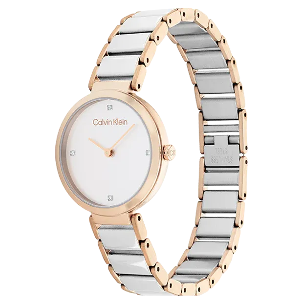 Calvin Klein - Montre Timeless Bicolore & Cristaux – Image 2
