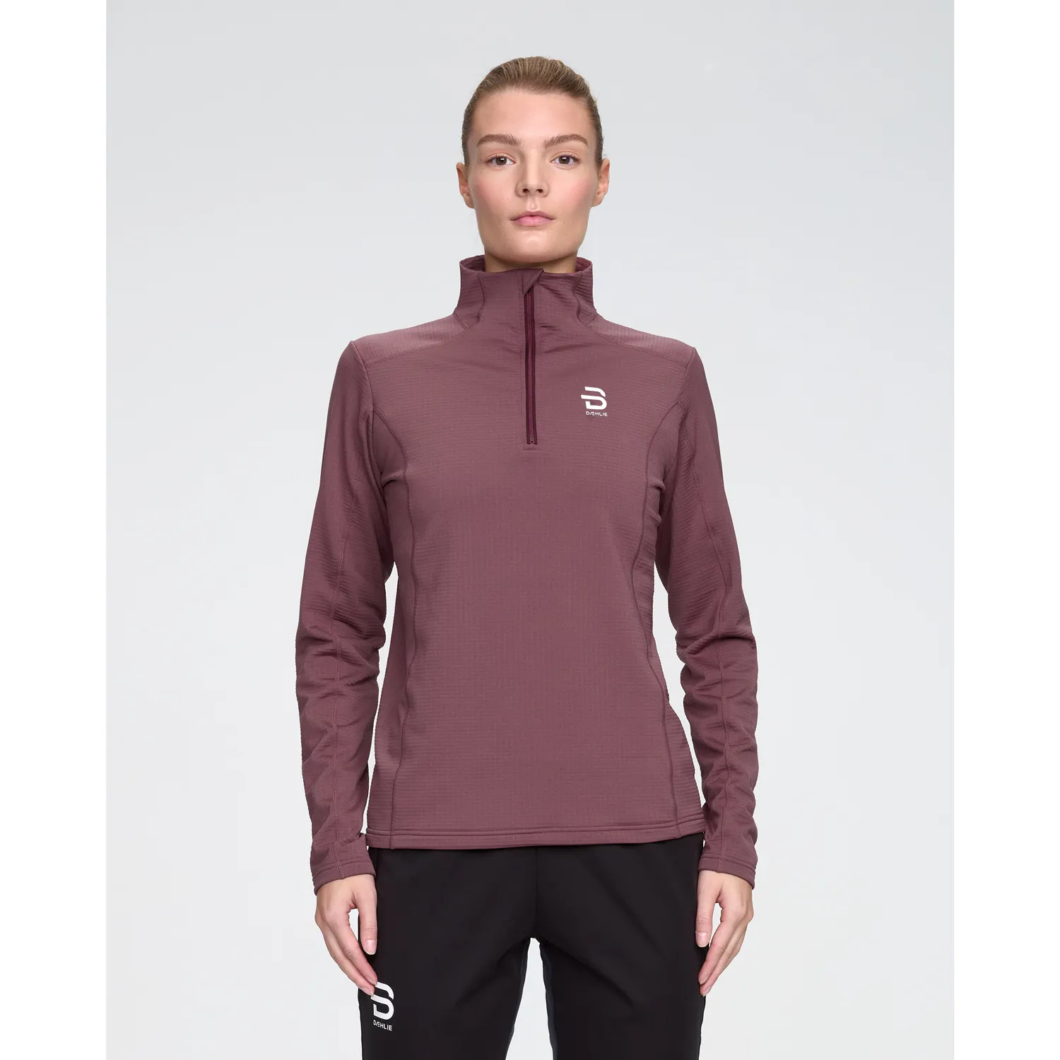 Chandail Bjorn Daehlie Half Zip Grid Femme