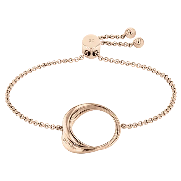Calvin Klein - Bracelet Rose Doré Ajustable
