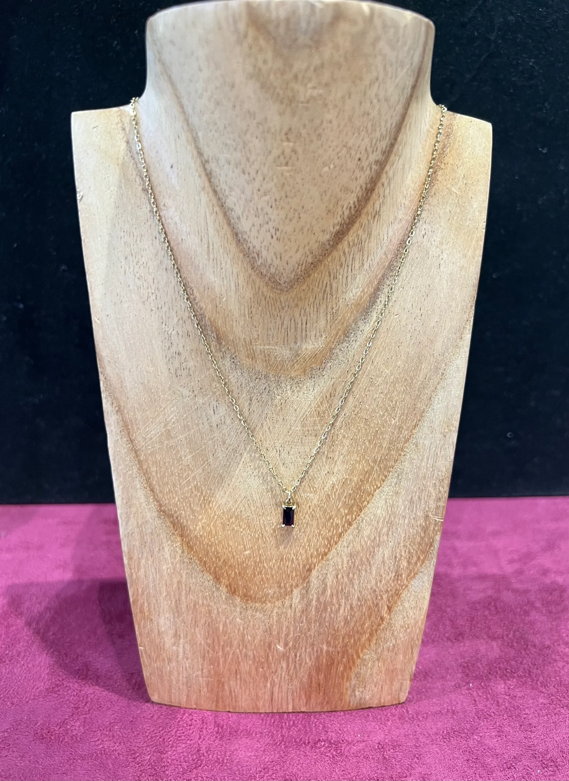 Pixies - Collier Femme Acier Inoxydable "Pierre Zircon Noir" – Image 2