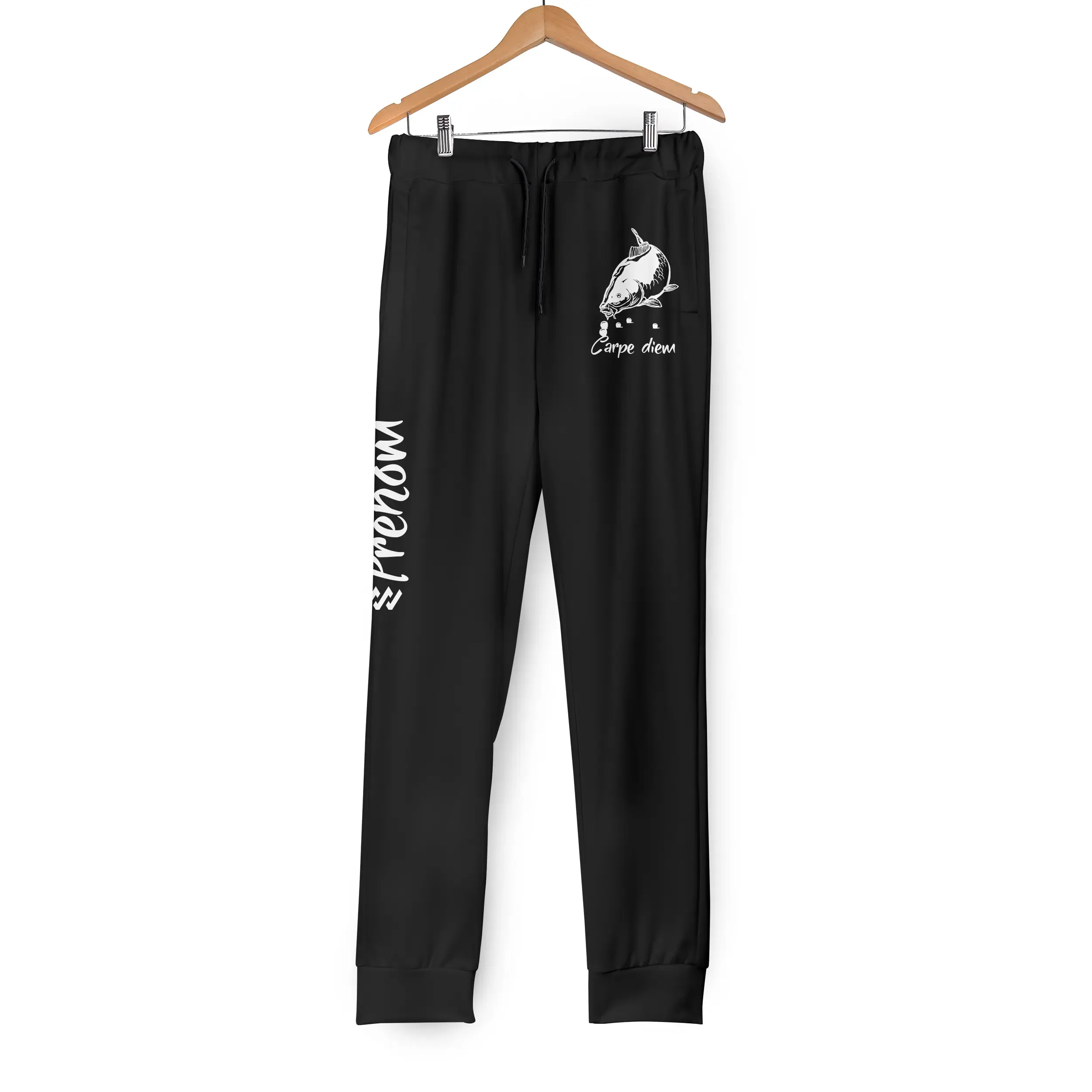 Jogging Homme Carpe Diem - Confort et Style, Disponible en Noir, Beige, Vert et Bleu - A22102404 – Image 4