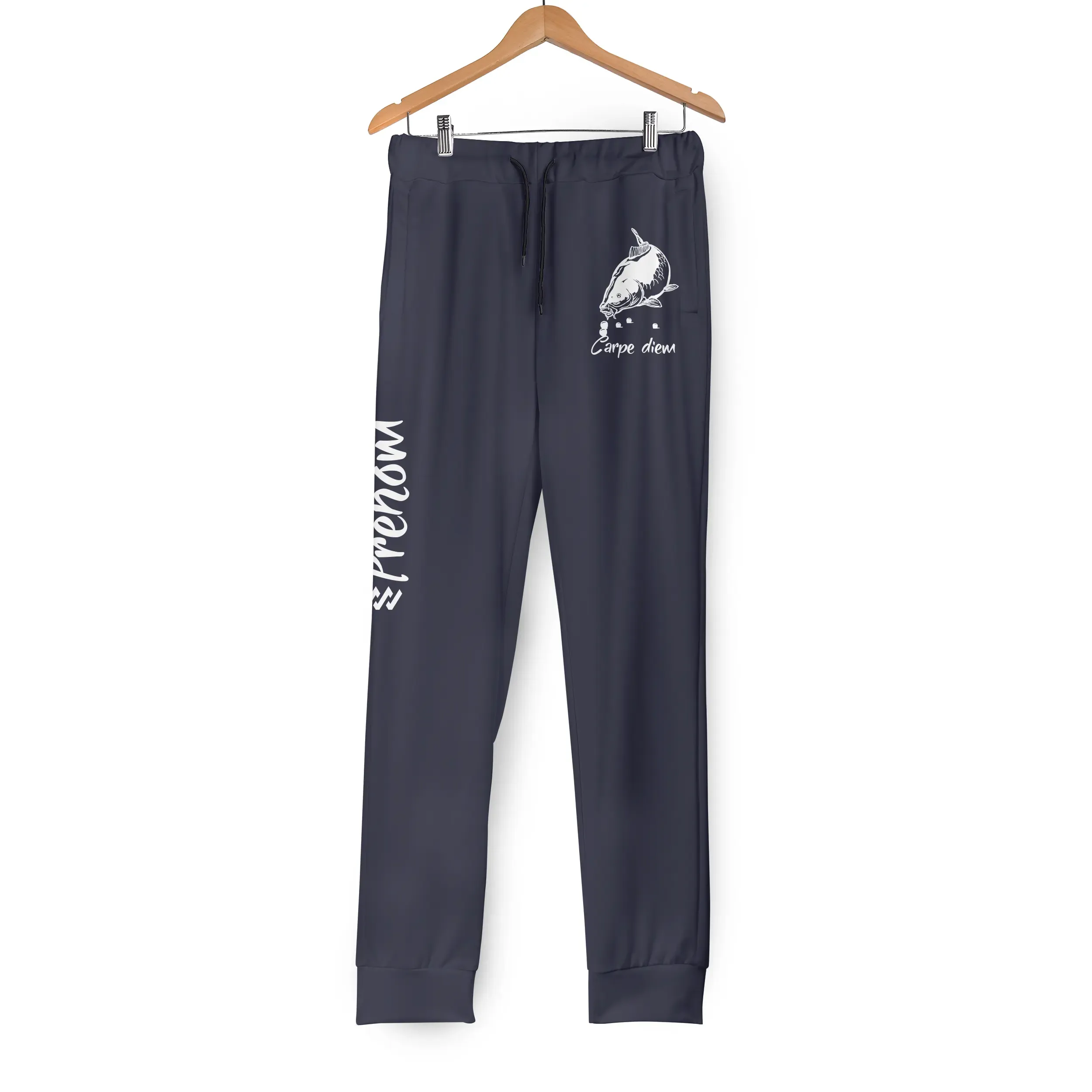 Jogging Homme Carpe Diem - Confort et Style, Disponible en Noir, Beige, Vert et Bleu - A22102404