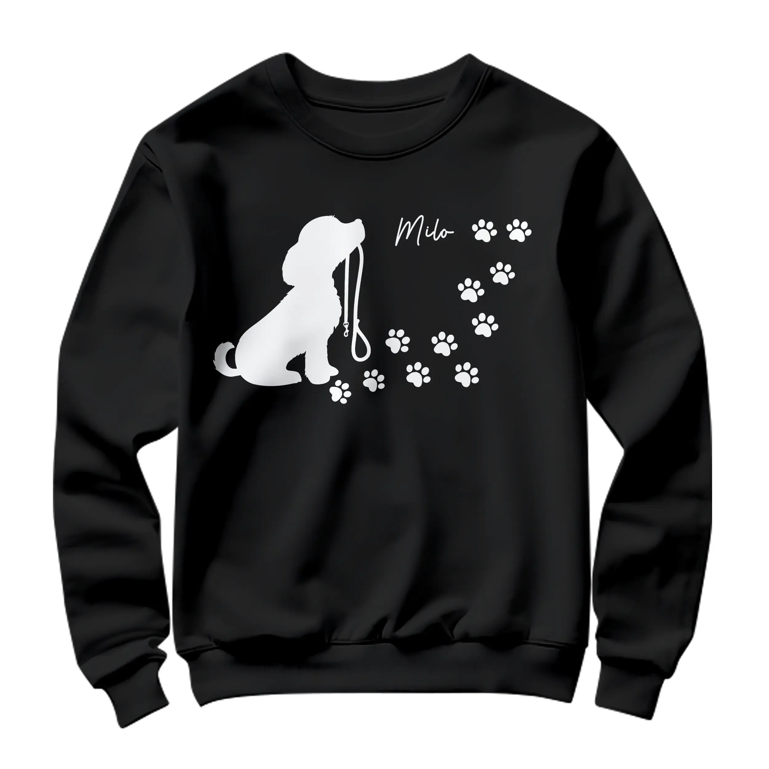 T-shirts, Sweats & Hoodies Personnalisés Chien – 100% Coton, Prénom à Personnaliser 🐾✨ - A28122403