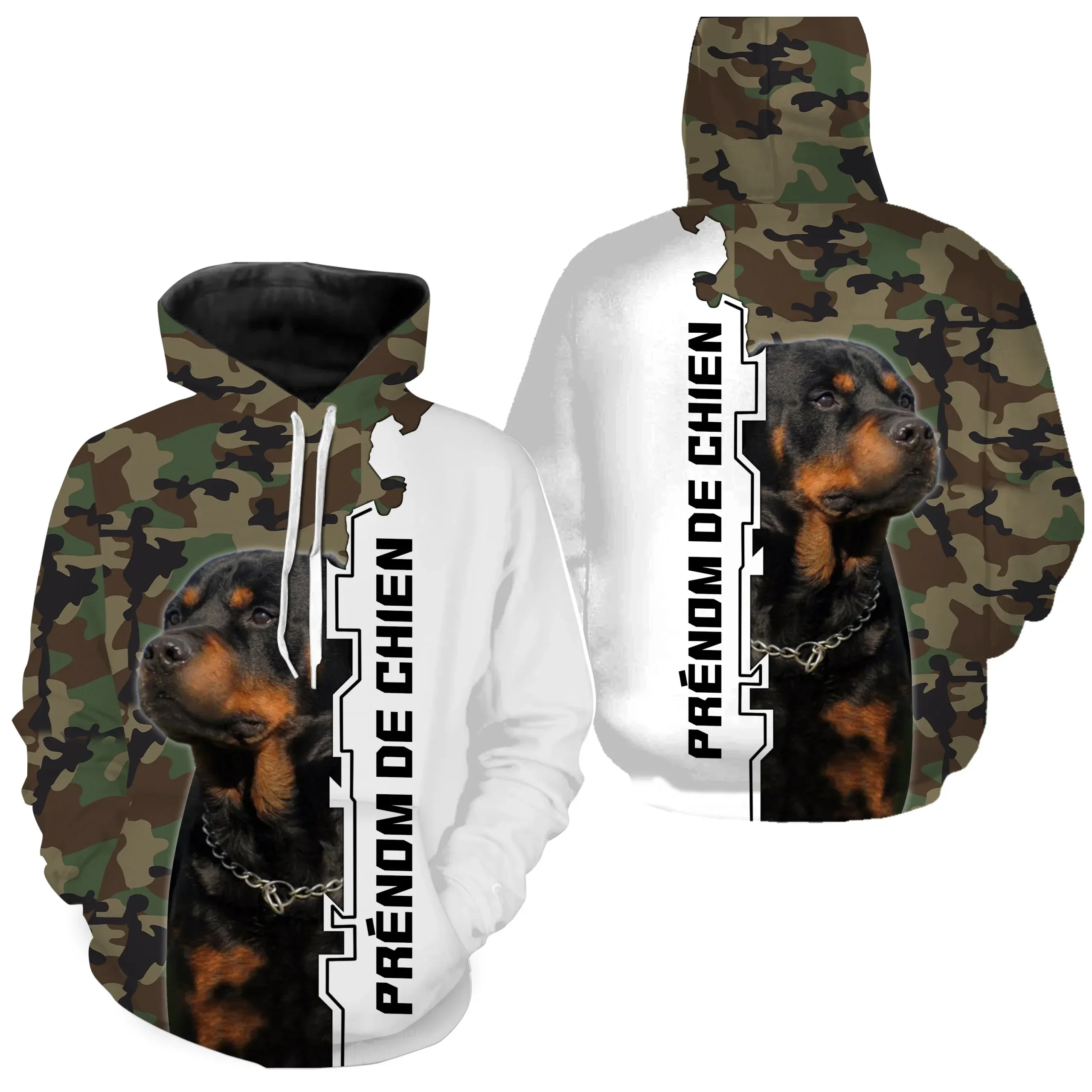 Le Rottweiler, Race de Chien Originaire d'Allaemagne, T-shirt, Sweat à Capuche Pour Homme, Femme, Cadeau Personnalisé - CTS14042215 – Image 5