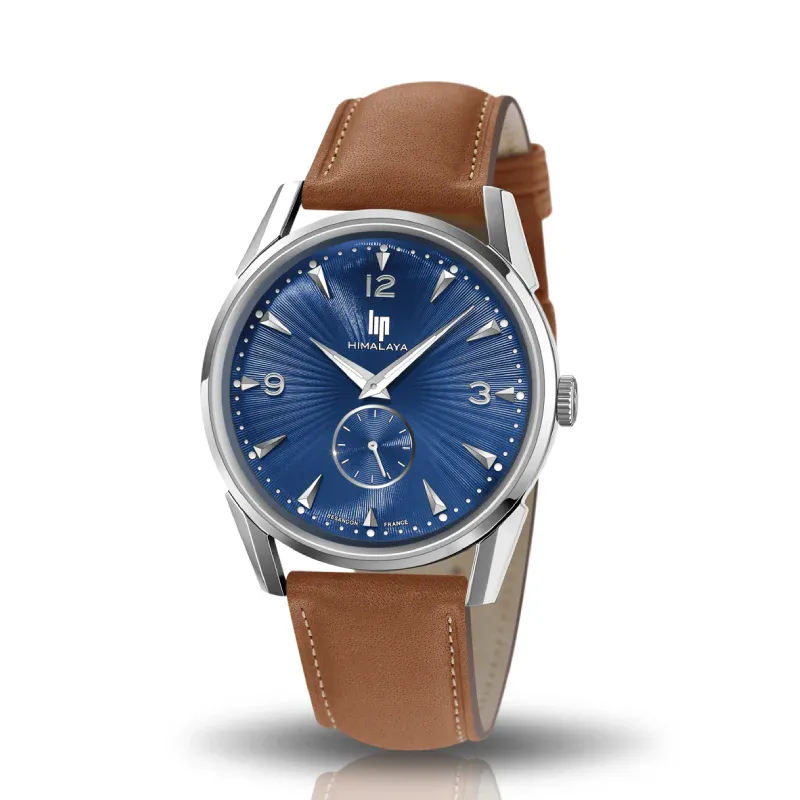 LIP - Montre Homme Himalaya Bleue Cuir Marron – Image 2