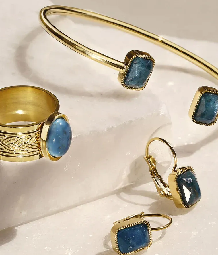 Zag Bijoux - Boucles d'Oreilles Véra Labradorite – Image 4