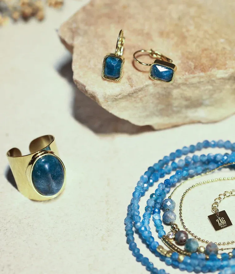 Zag Bijoux - Boucles d'Oreilles Véra Labradorite – Image 3