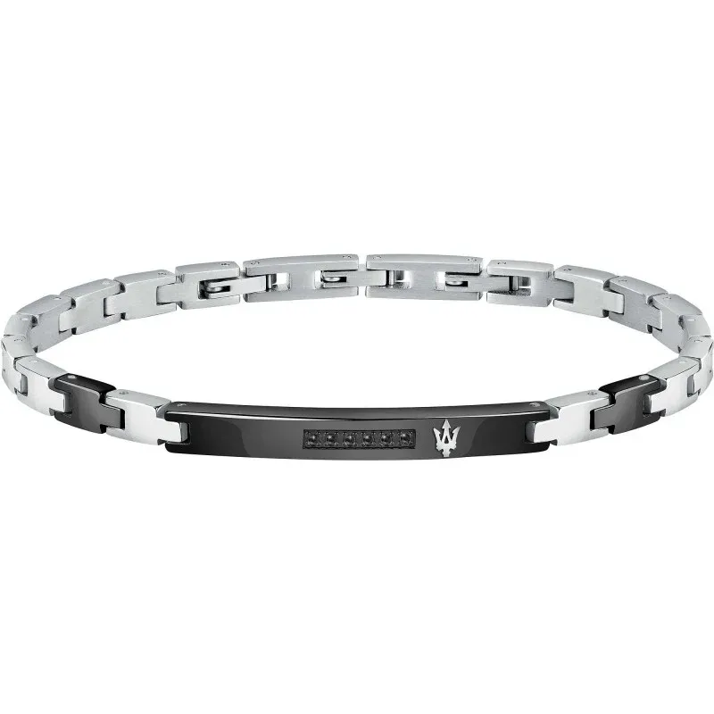 Maserati - Bracelet Acier & PDV Noir