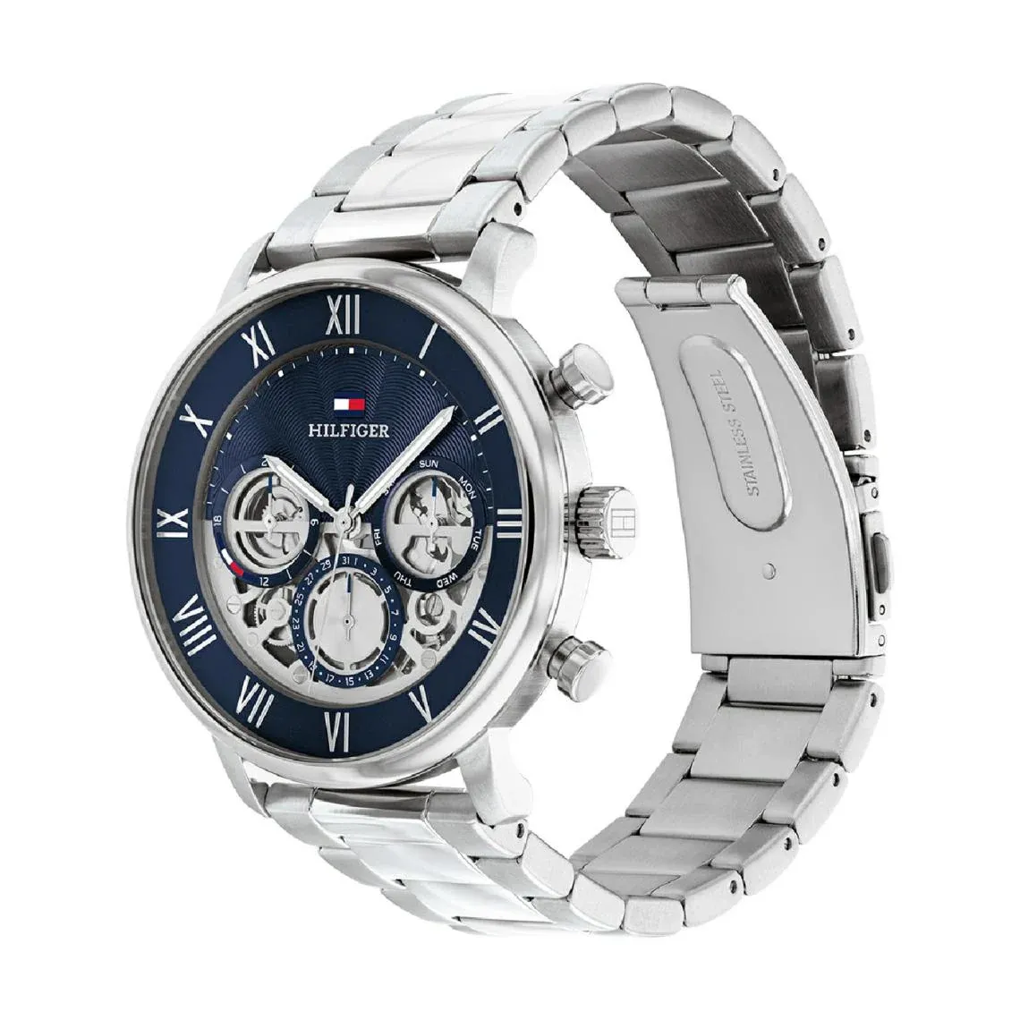 Tommy Hilfiger - Montre Legend Homme Argent et Bleu – Image 2